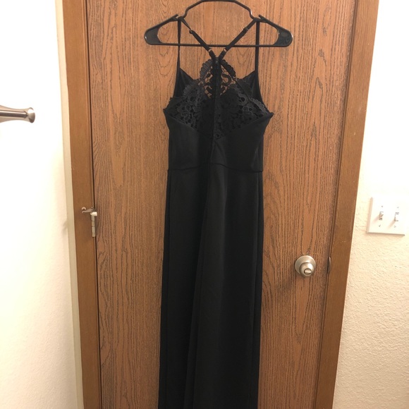 Monique Lace Back Black Jumpsuit from Francesca’s NWT Women’s Small - Picture 7 of 8